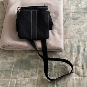 Genuine coach black crossbody bag